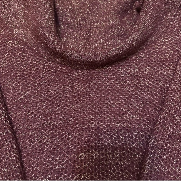 Moda International Mohair Cowl Neck Sweater Sml Burgundy Gold Victoria’s Secret - Picture 11 of 12